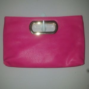 Charming Charlie's Pink Cutout Clutch
